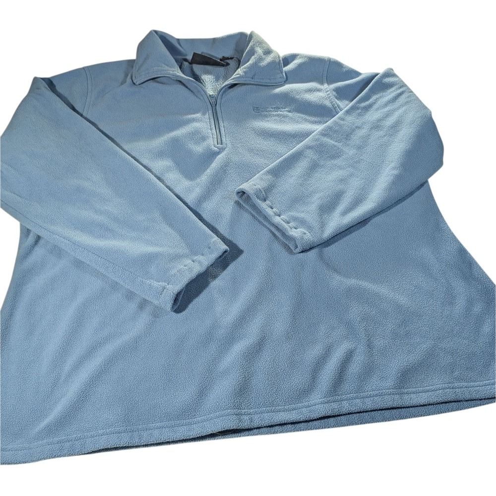 Mountain Warehouse Fleece Blue Quarter Zip Chest Logo Long Sleeve Womens Sixteen - Picture 3 of 12